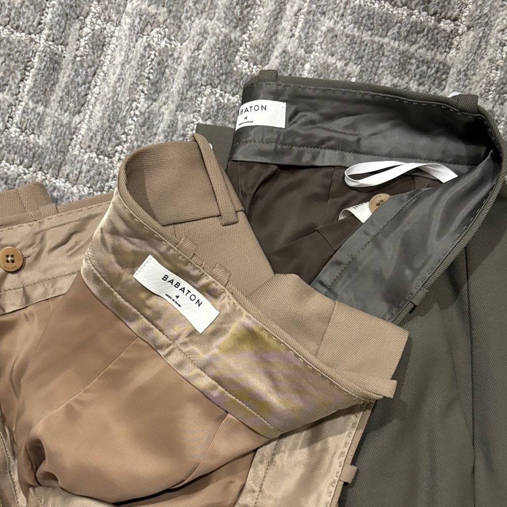 BUNDLE Babaton Women's Tailored Trousers in Taupe and Olive